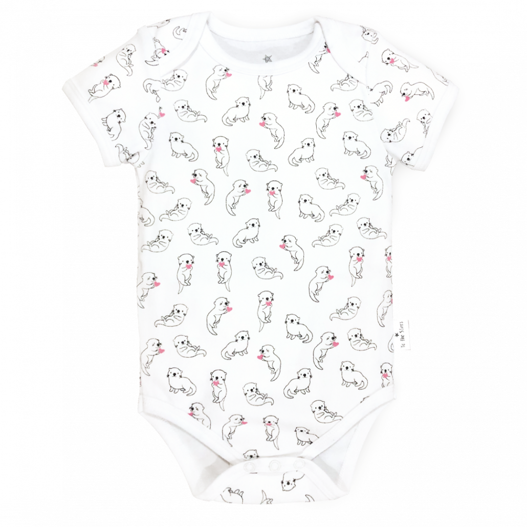 ShortSleeve Bodysuit Set For Baby Girl Premium Soft Cotton 012